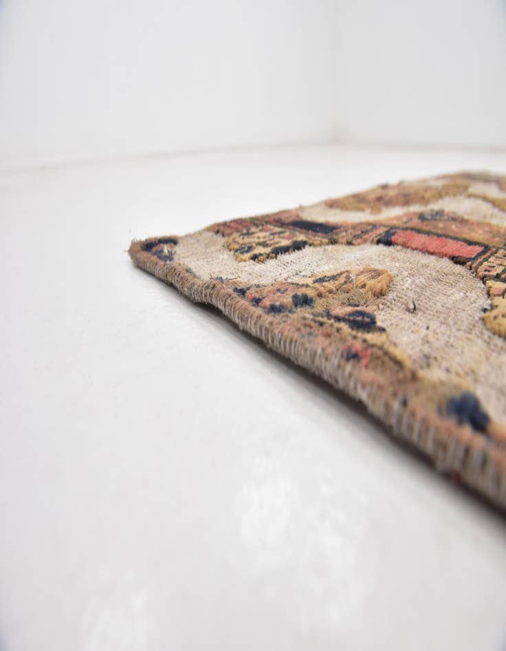 Detail image of 3' 2 x 4' 6 Hand Knotted Ultra Vintage Persian Wool Rug