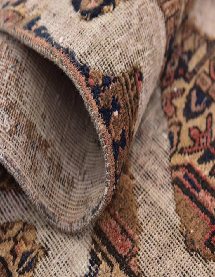 Detail image of 3' 2 x 4' 6 Hand Knotted Ultra Vintage Persian Wool Rug