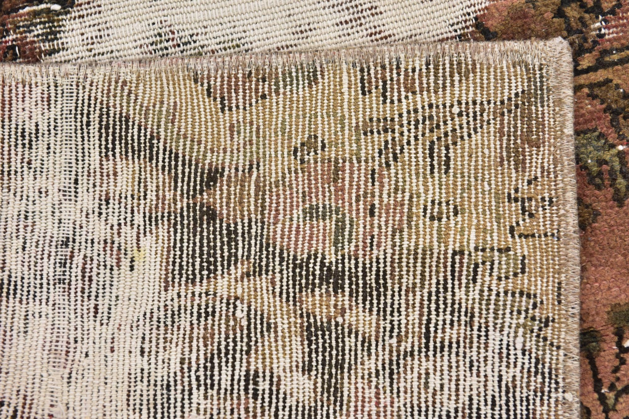 4' 4 x 6' 6 Hand Knotted Ultra Vintage Persian Wool Rug