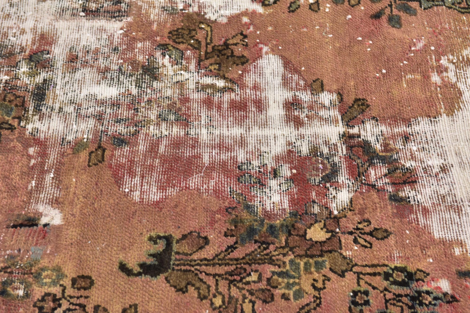 4' 4 x 6' 6 Hand Knotted Ultra Vintage Persian Wool Rug