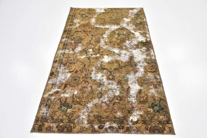 3' 4 x 6' Hand Knotted Ultra Vintage Persian Wool Rug