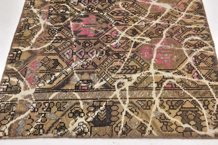 4' 2 x 6' Hand Knotted Ultra Vintage Persian Wool Rug