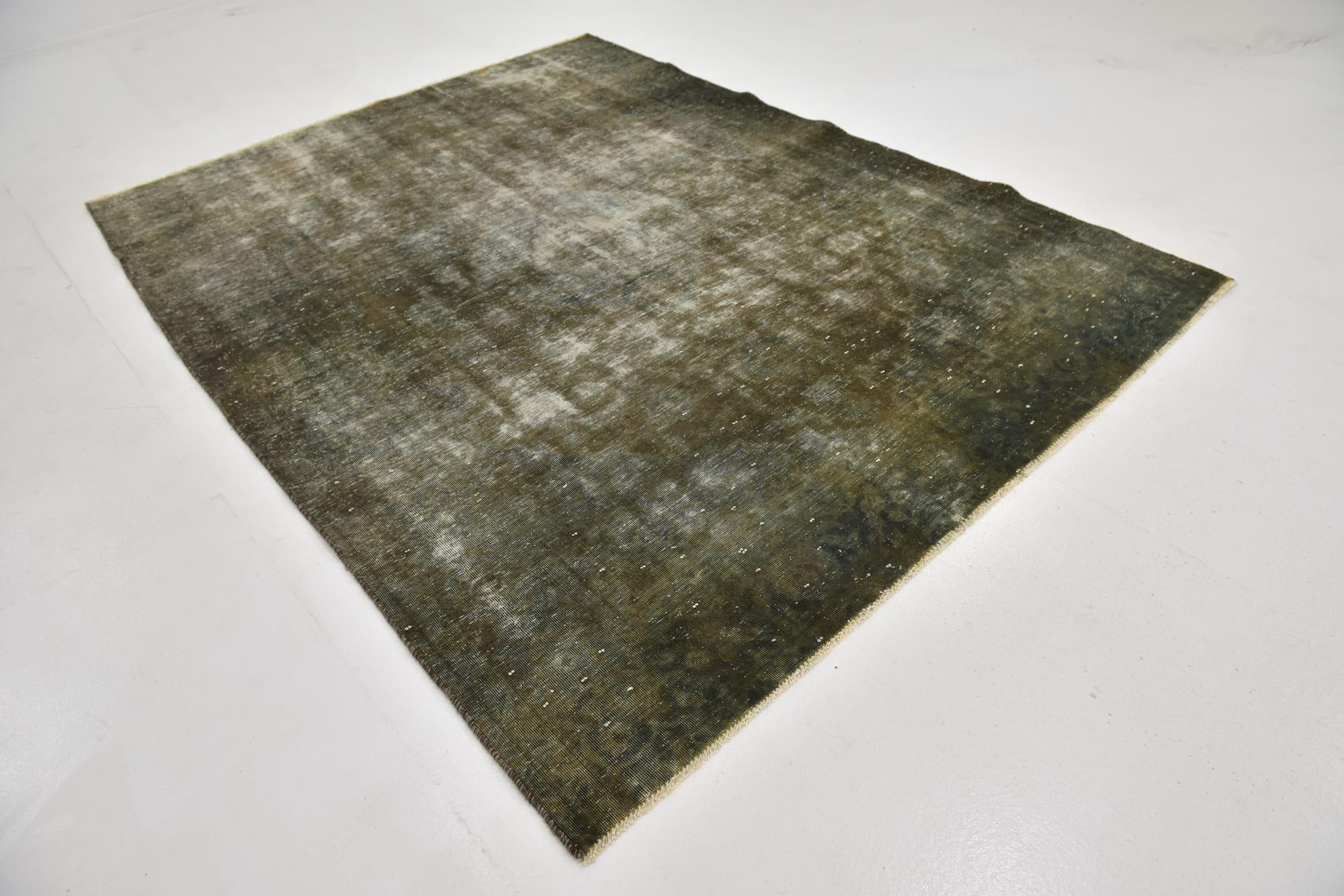 6' 9 x 8' 9 Hand Knotted Ultra Vintage Persian Wool Rug
