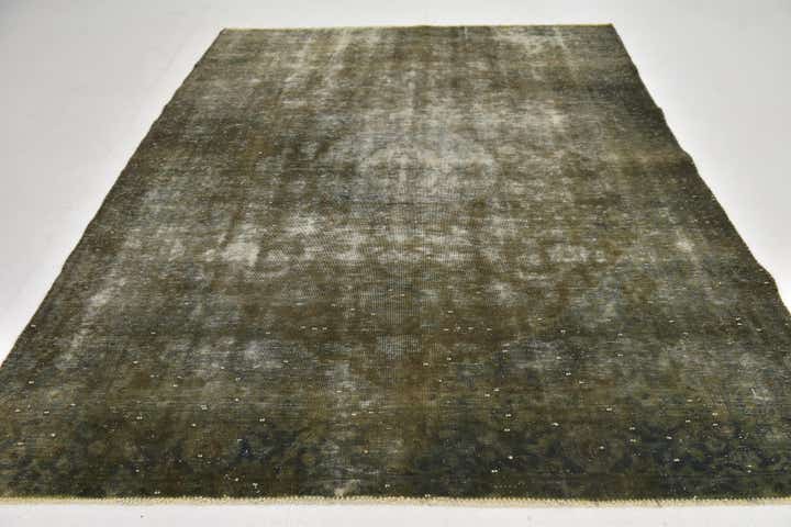 6' 9 x 8' 9 Hand Knotted Ultra Vintage Persian Wool Rug