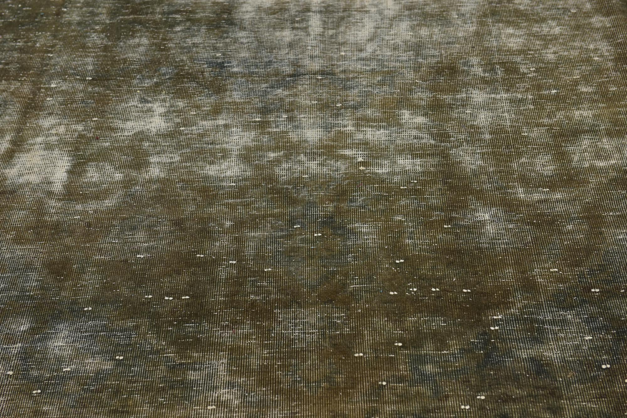 6' 9 x 8' 9 Hand Knotted Ultra Vintage Persian Wool Rug