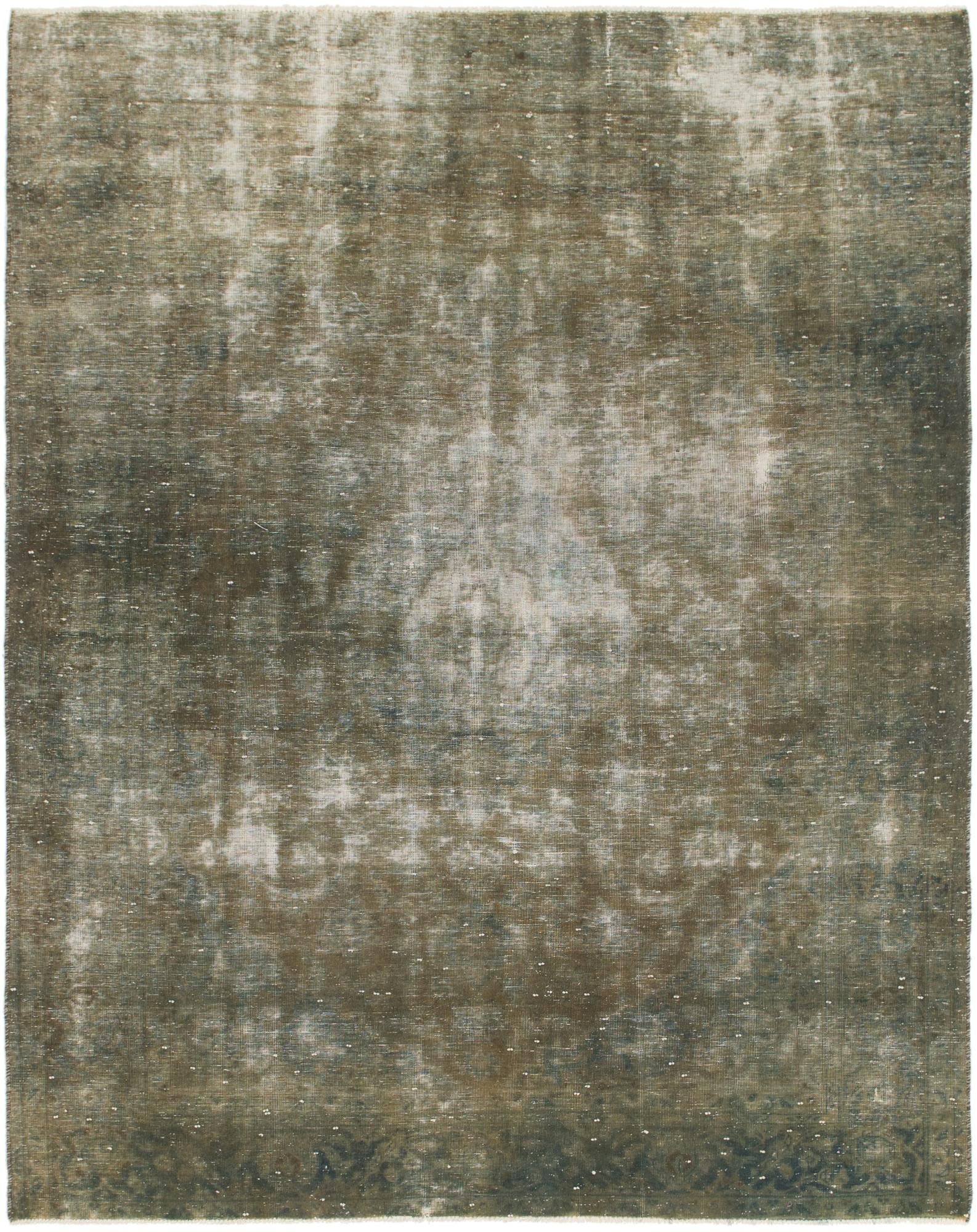 6' 9 x 8' 9 Hand Knotted Ultra Vintage Persian Wool Rug
