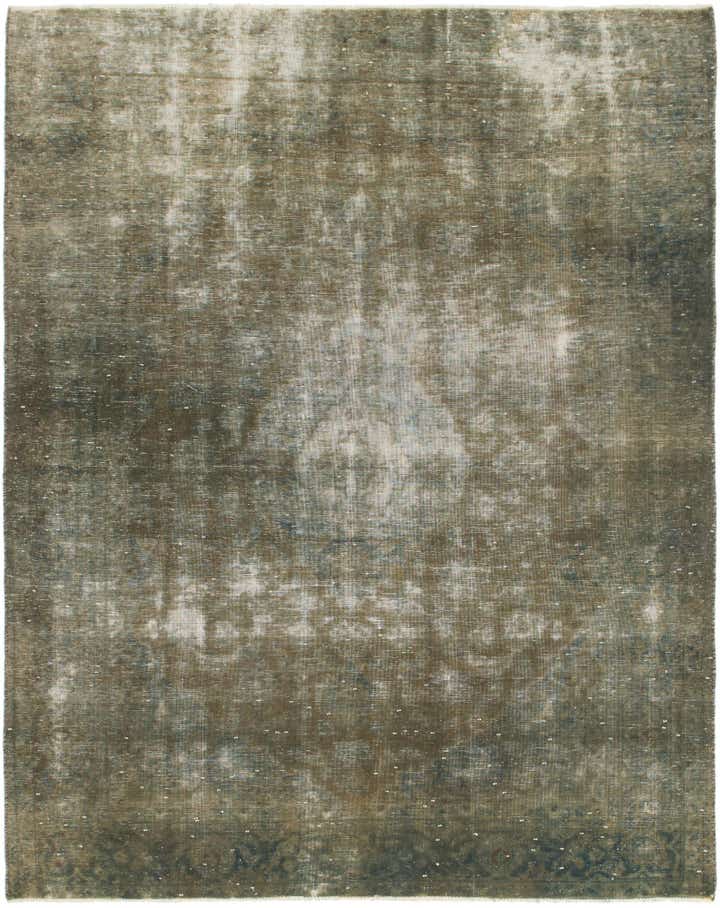 6' 9 x 8' 9 Hand Knotted Ultra Vintage Persian Wool Rug