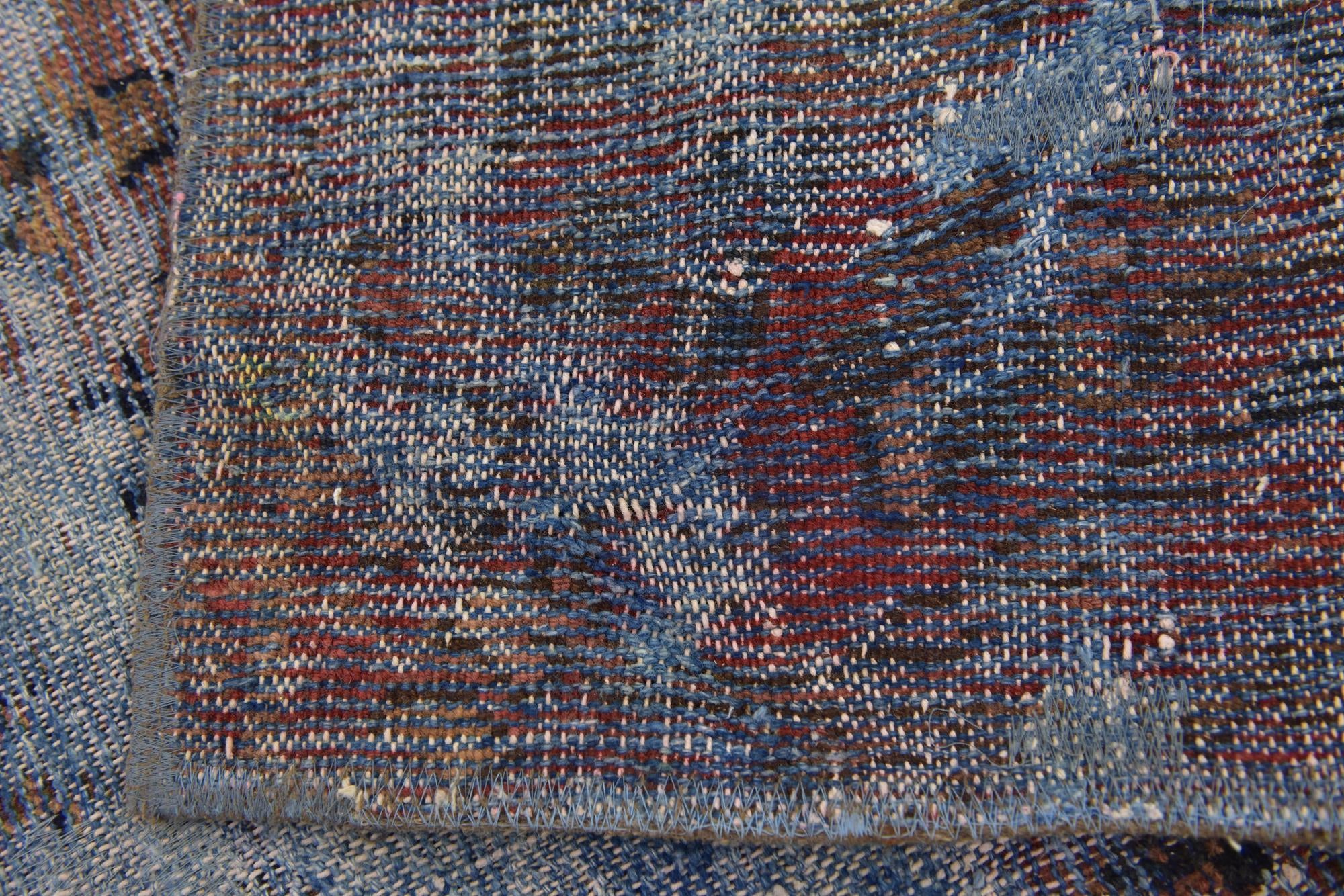 6' 9 x 9' Hand Knotted Ultra Vintage Persian Wool Rug