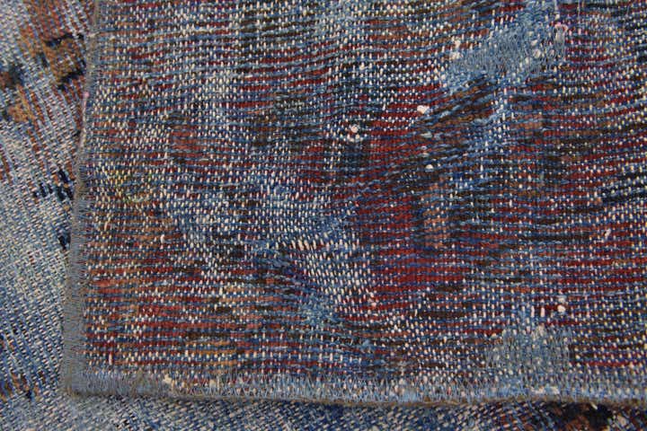 6' 9 x 9' Hand Knotted Ultra Vintage Persian Wool Rug