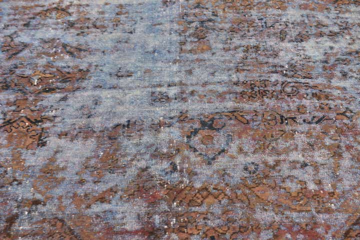 6' 9 x 9' Hand Knotted Ultra Vintage Persian Wool Rug