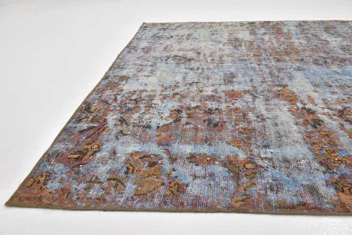 6' 9 x 9' Hand Knotted Ultra Vintage Persian Wool Rug