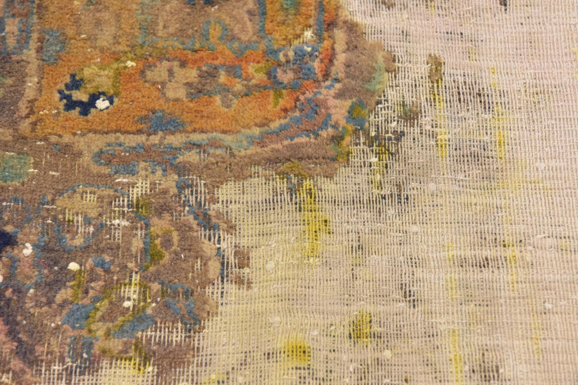 3' 2 x 4' 7 Hand Knotted Ultra Vintage Persian Wool Rug