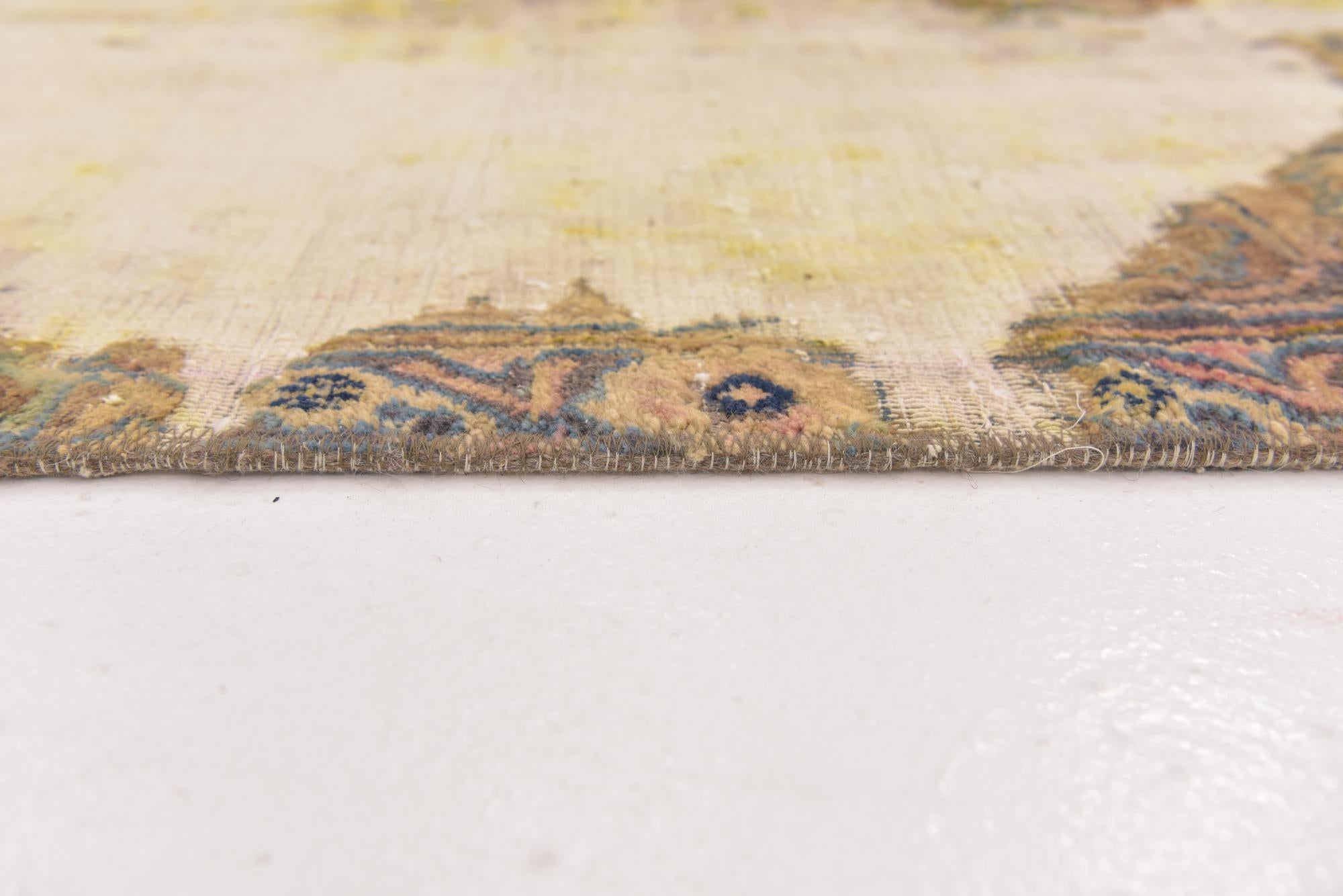 3' 2 x 4' 7 Hand Knotted Ultra Vintage Persian Wool Rug