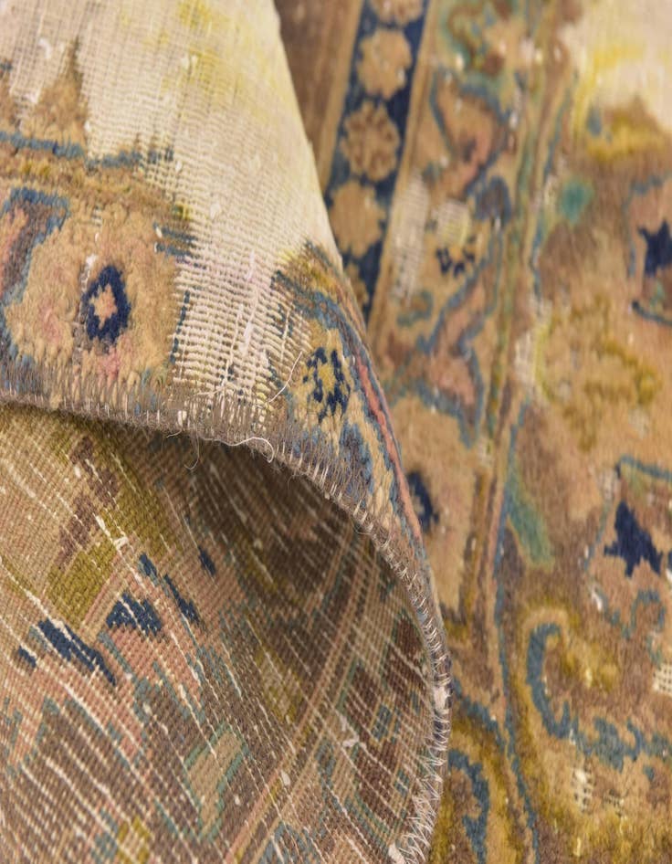 Detail image of 3' 2 x 4' 7  Hand Knotted Ultra Vintage Persian Wool Rug