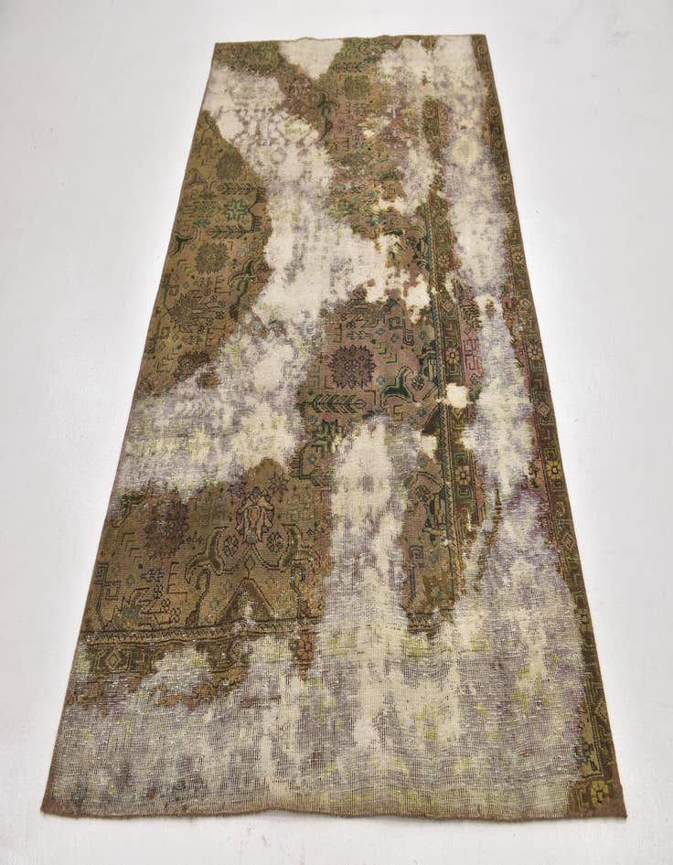 Detail image of 4' 6 x 7' 3  Hand Knotted Ultra Vintage Persian Wool Rug