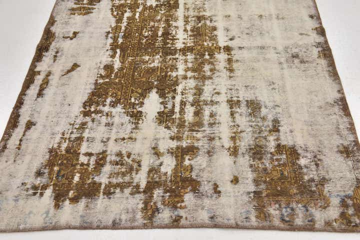 4' 7 x 5' 10 Hand Knotted Ultra Vintage Persian Wool Rug