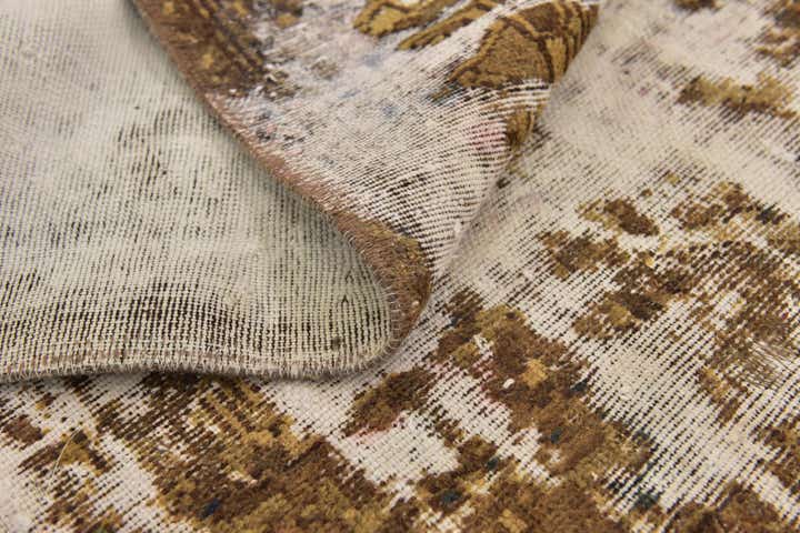 4' 7 x 5' 10 Hand Knotted Ultra Vintage Persian Wool Rug