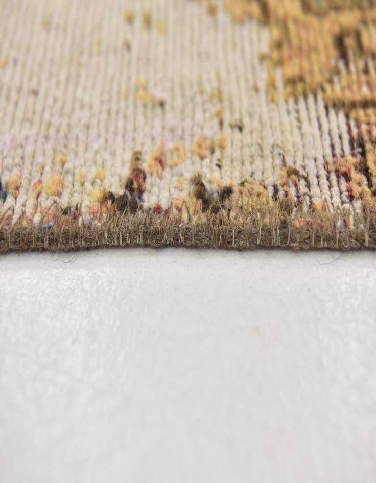 Detail image of 5' 10 x 9'  Hand Knotted Ultra Vintage Persian Wool Rug