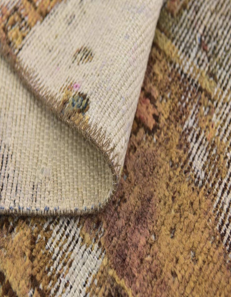 Detail image of 5' 10 x 9'  Hand Knotted Ultra Vintage Persian Wool Rug