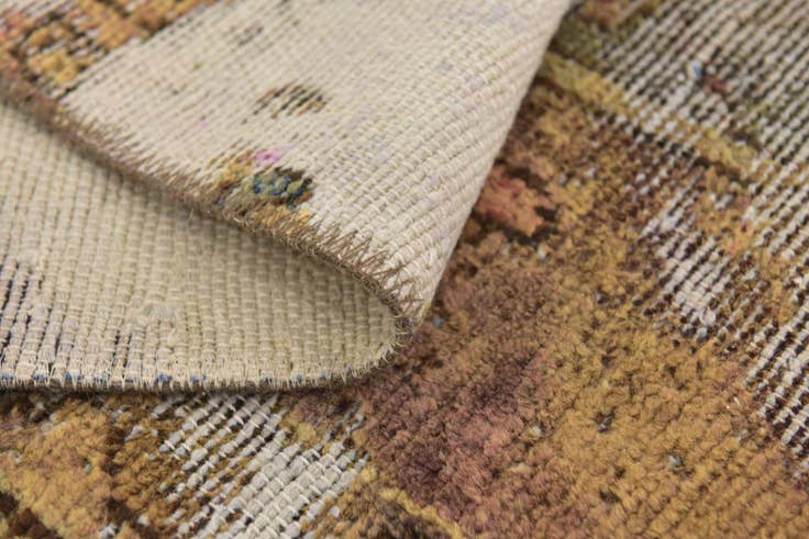 Detail image of 5' 10 x 9' Hand Knotted Ultra Vintage Persian Wool Rug