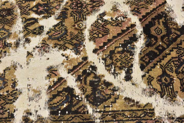 4' x 5' 9 Hand Knotted Ultra Vintage Persian Wool Rug