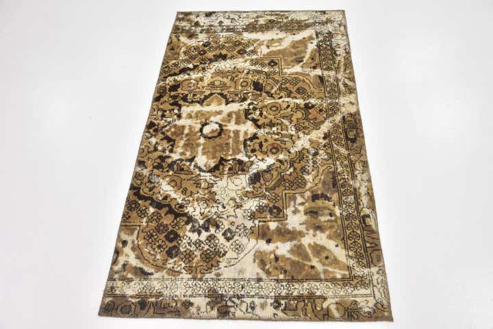 80cm x 145cm anudado a mano Ultra Vintage Alfombra Persa Lana