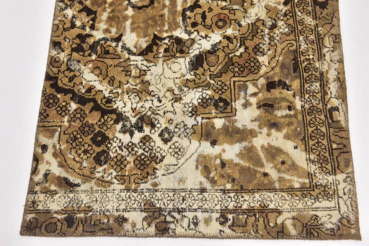 Detail image of 80cm x 145cm anudado a mano Ultra Vintage Alfombra Persa Lana