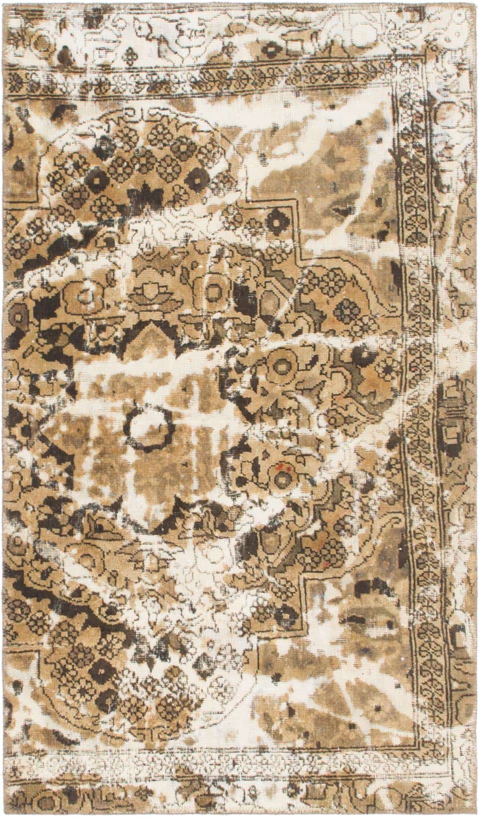 2' 8 x 4' 9 Hand Knotted Ultra Vintage Persian Wool Rug