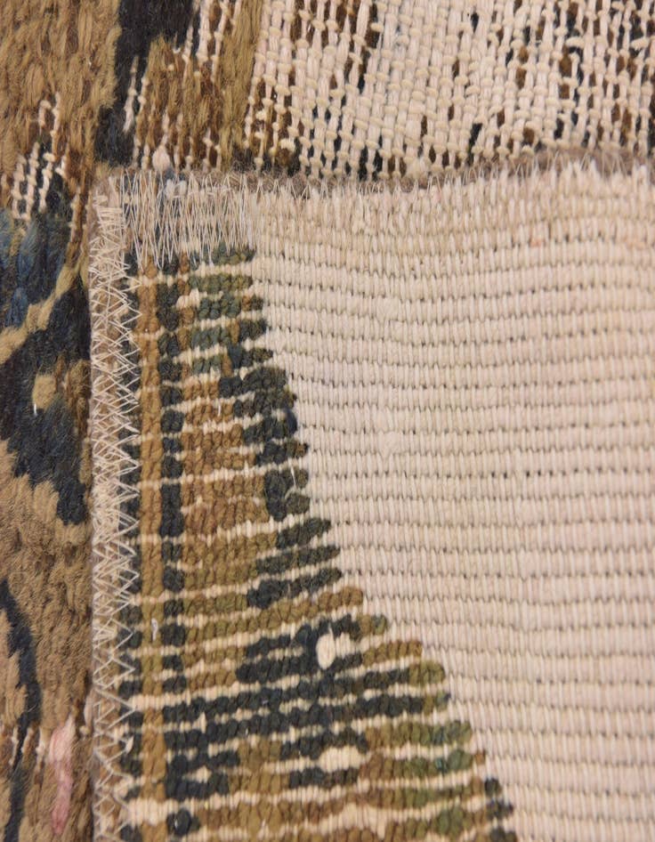 Detail image of 5' 10 x 8' 6  Hand Knotted Ultra Vintage Persian Wool Rug