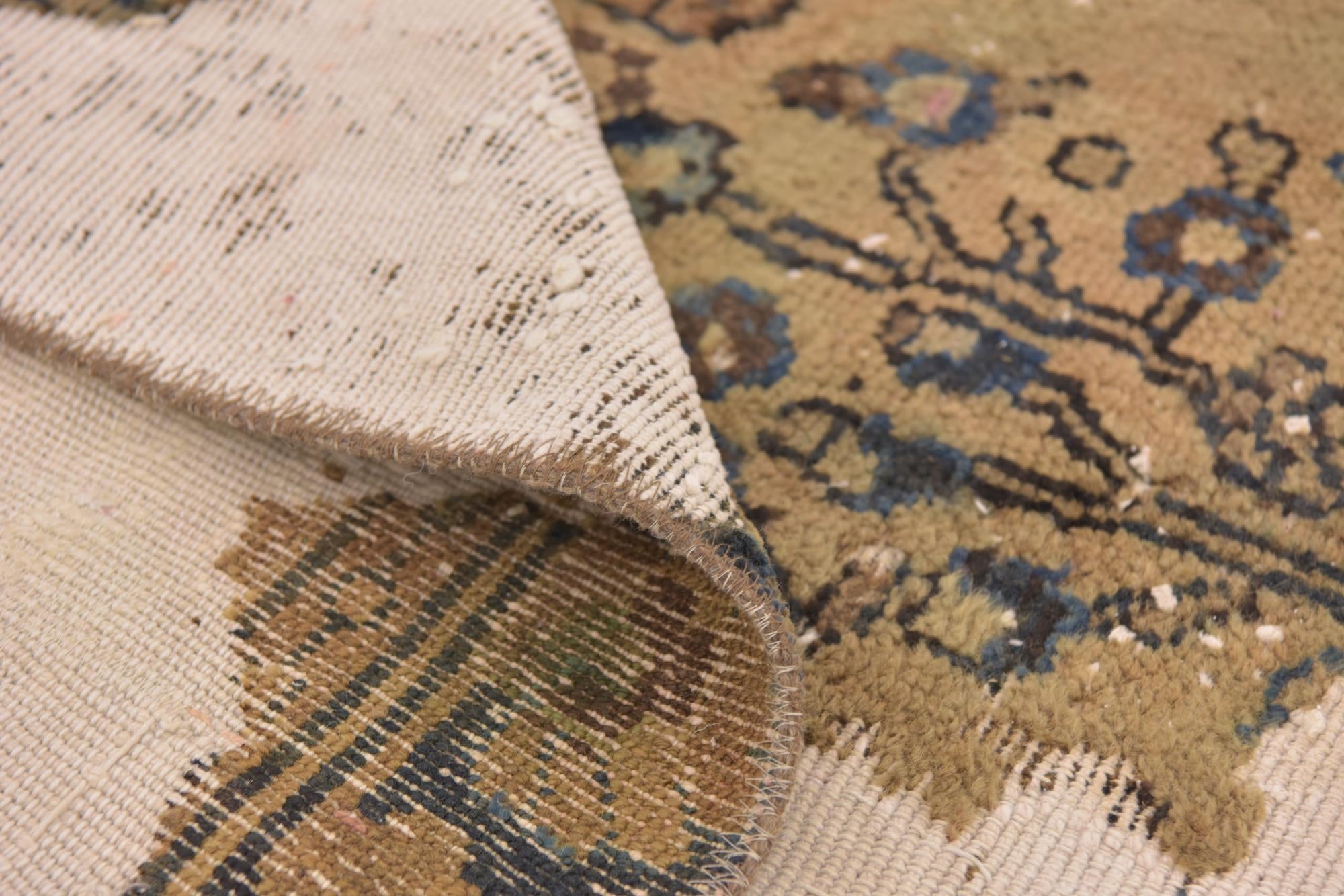 5' 10 x 8' 6 Hand Knotted Ultra Vintage Persian Wool Rug