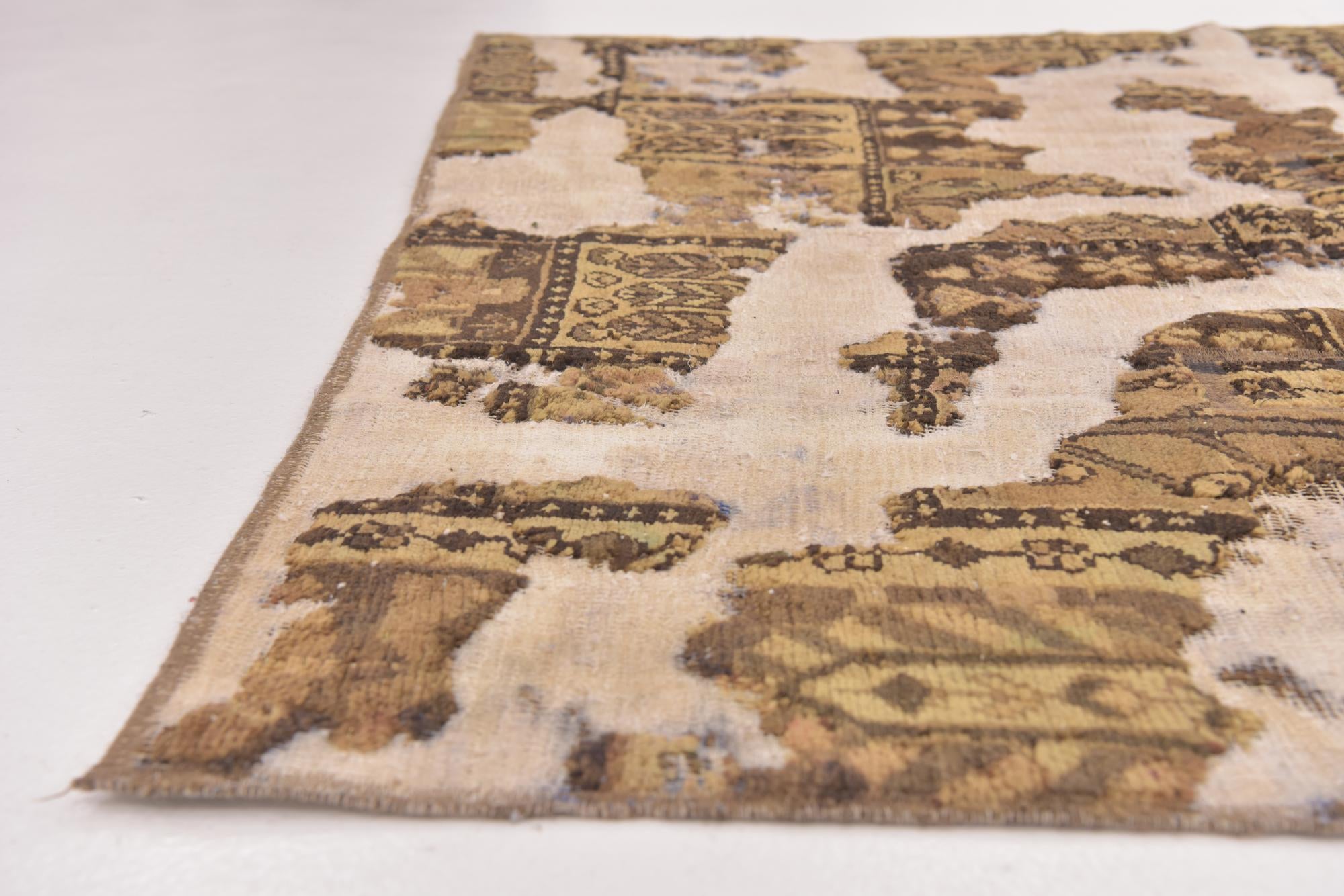 5' 2 x 7' Hand Knotted Ultra Vintage Persian Wool Rug