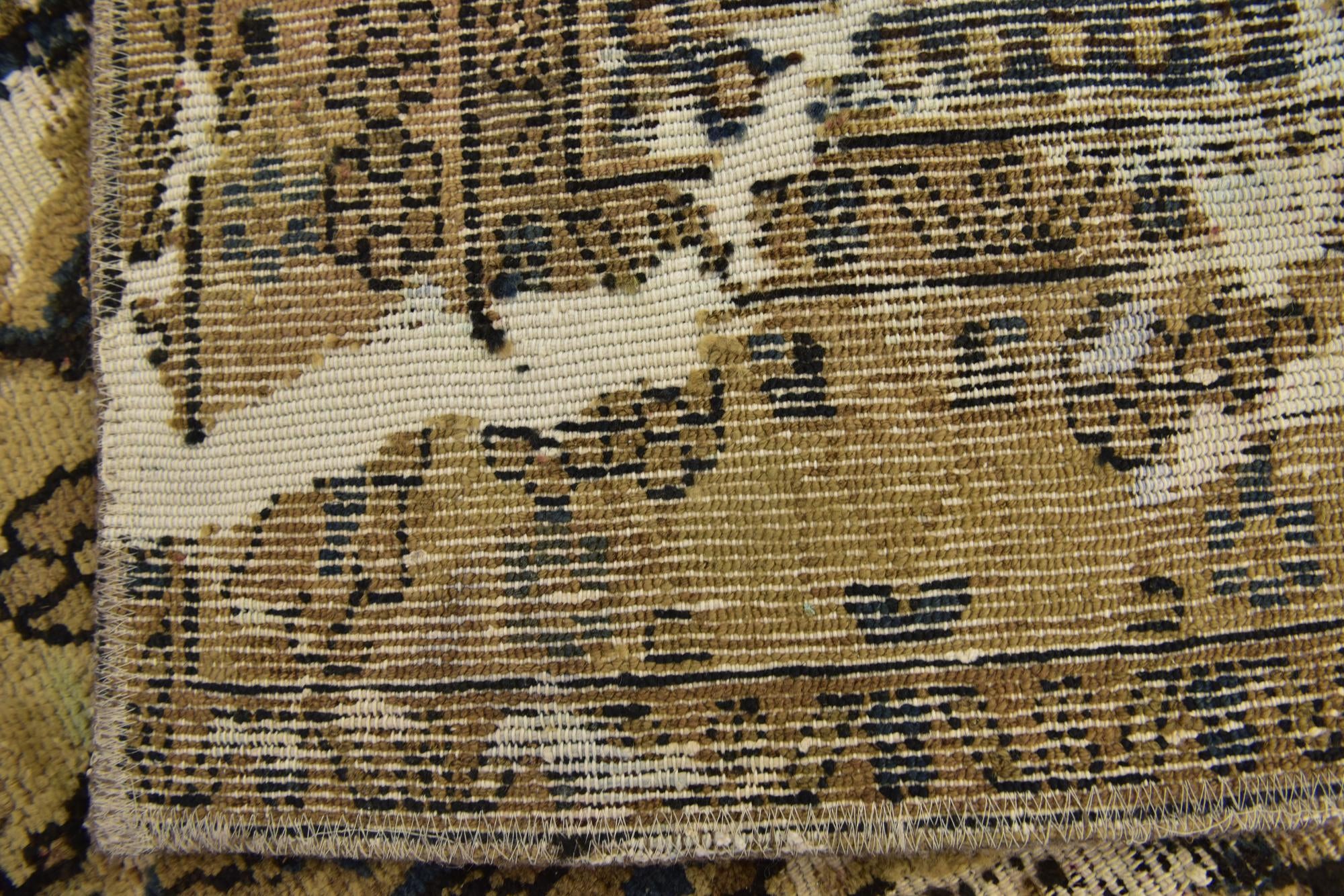 6' 3 x 8' 10 Hand Knotted Ultra Vintage Persian Wool Rug