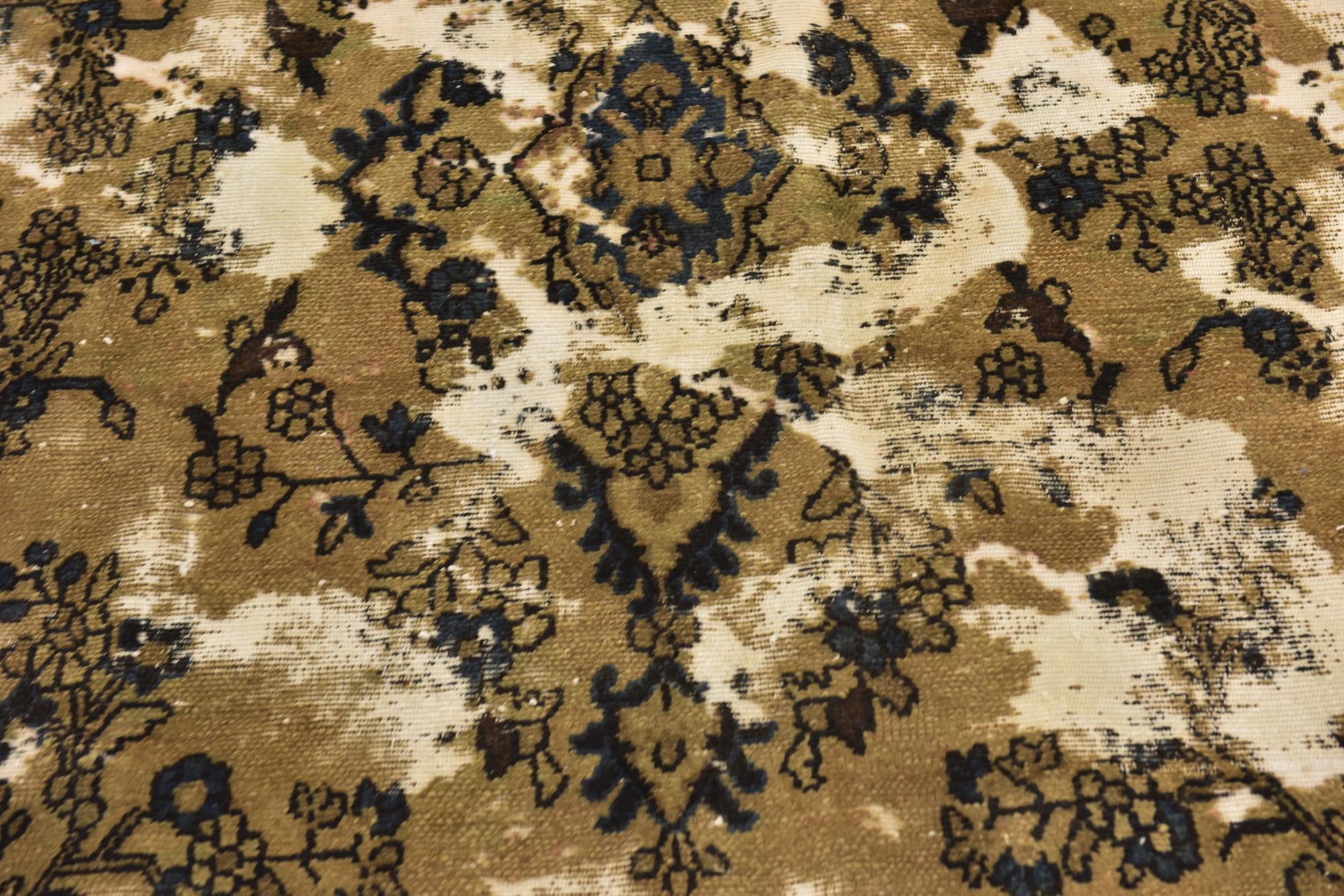 6' 3 x 8' 10 Hand Knotted Ultra Vintage Persian Wool Rug