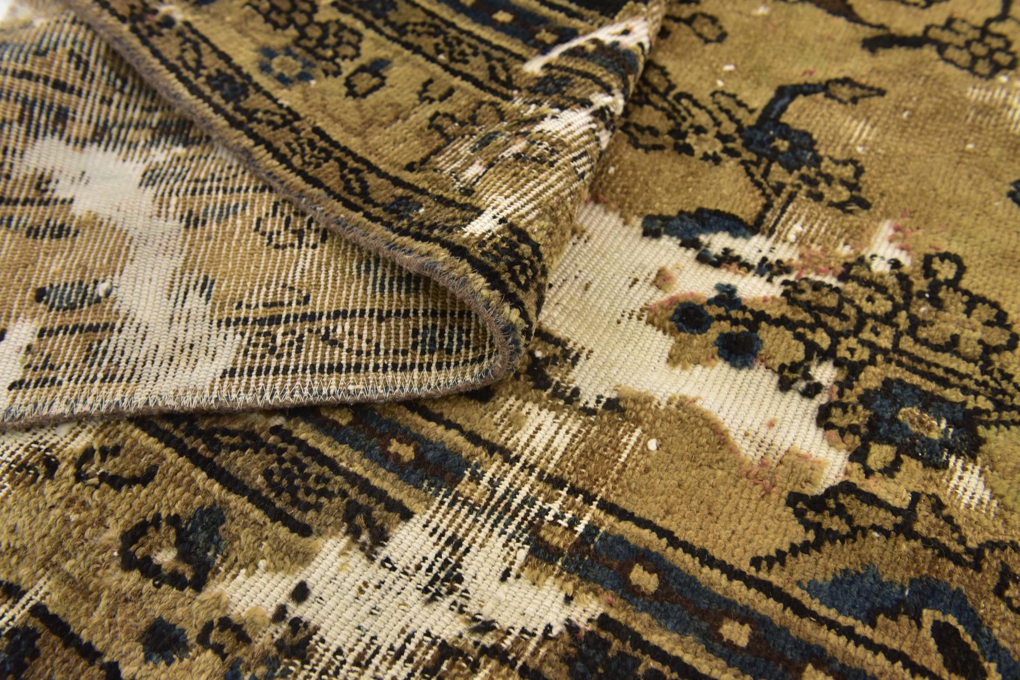 6' 3 x 8' 10 Hand Knotted Ultra Vintage Persian Wool Rug