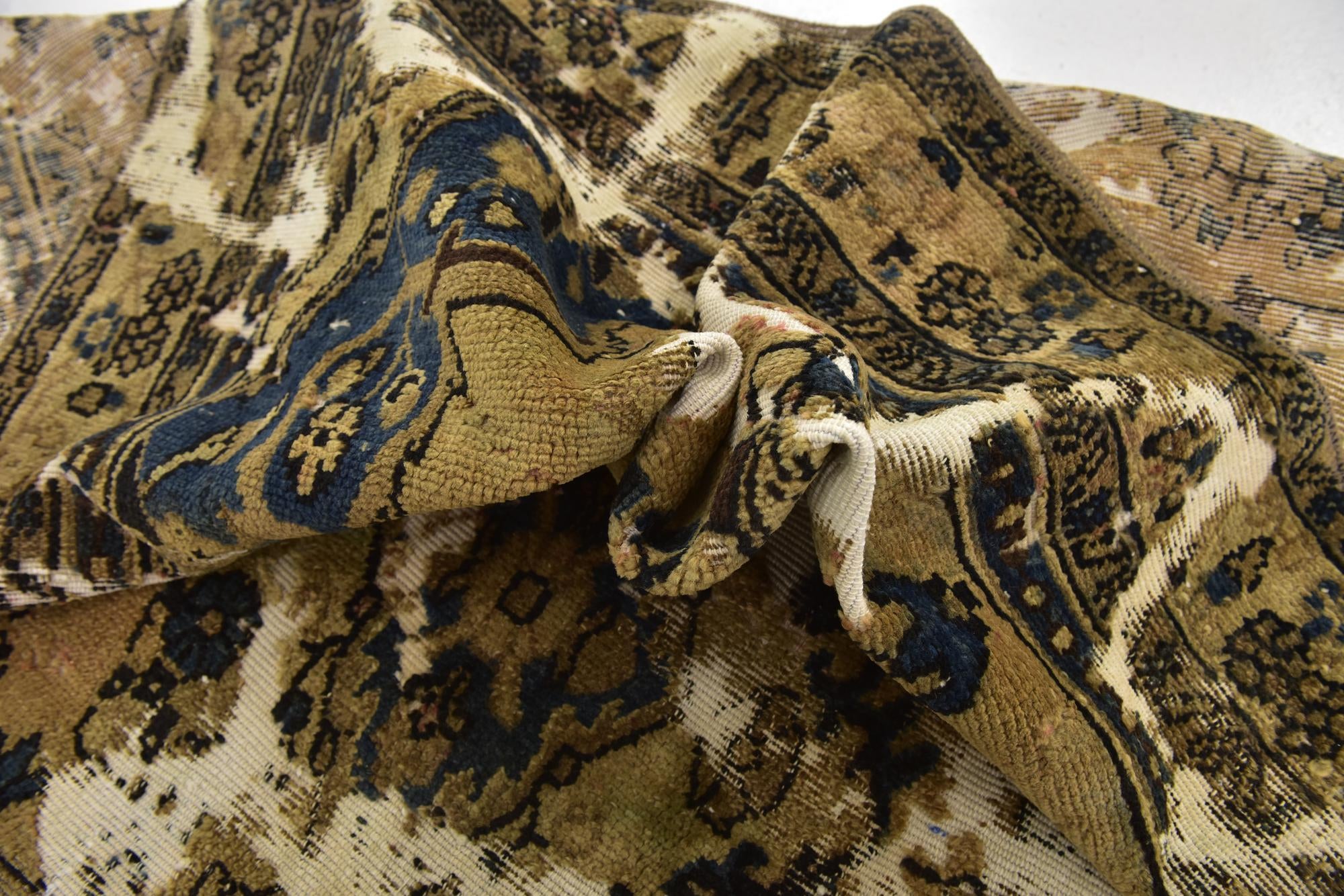 6' 3 x 8' 10 Hand Knotted Ultra Vintage Persian Wool Rug