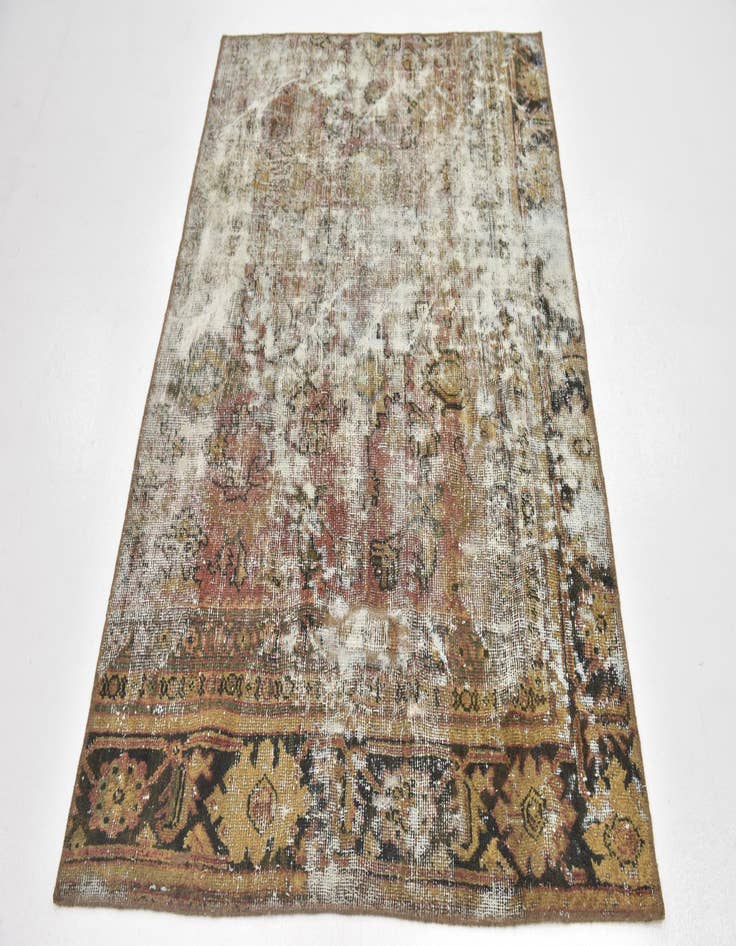 Detail image of 4' x 5' 10  Hand Knotted Ultra Vintage Persian Wool Rug