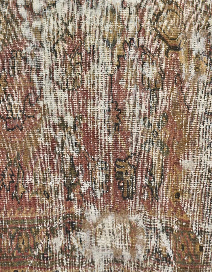 Detail image of 4' x 5' 10  Hand Knotted Ultra Vintage Persian Wool Rug