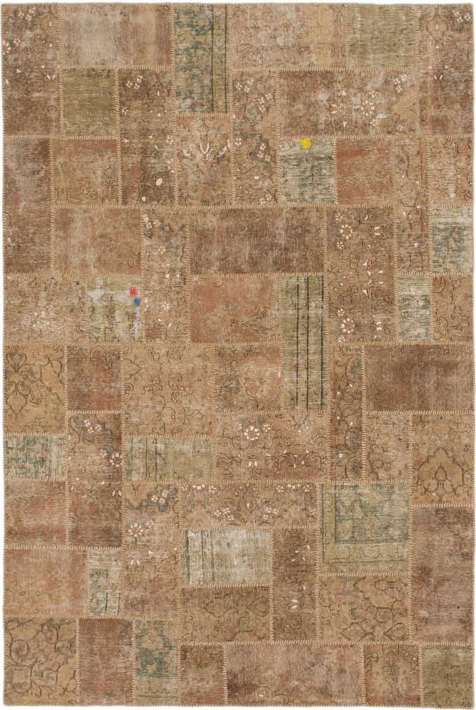 6' 10 x 10' 2 Hand Knotted Ultra Vintage Persian Wool Rug