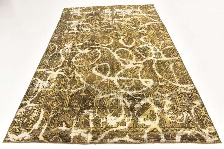 5' 10 x 8' 10 Hand Knotted Ultra Vintage Persian Wool Rug