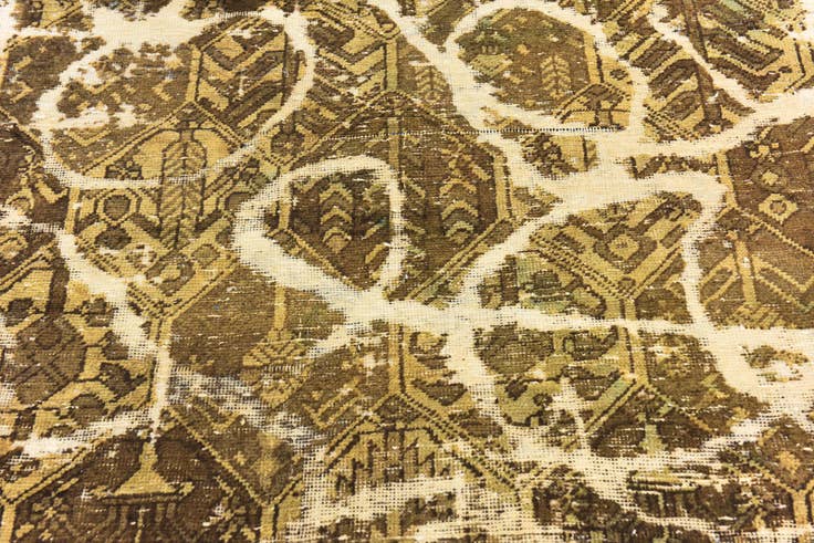 Detail image of 5' 10 x 8' 10 Hand Knotted Ultra Vintage Persian Wool Rug
