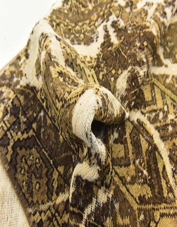 Detail image of 5' 10 x 8' 10  Hand Knotted Ultra Vintage Persian Wool Rug