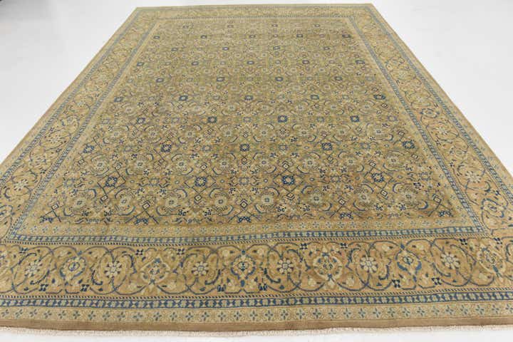 9' 6 x 12' 9 Hand Knotted Ultra Vintage Persian Wool Rug