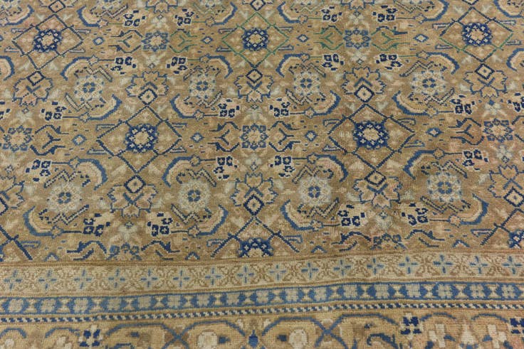 Detail image of 9' 6 x 12' 9 Hand Knotted Ultra Vintage Persian Wool Rug