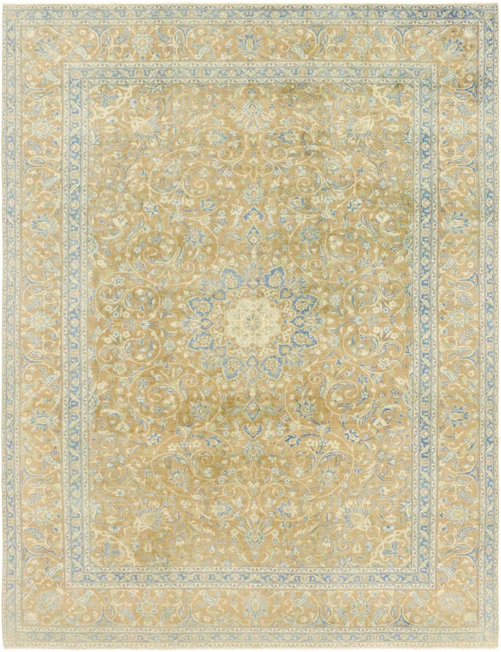 Detail image of 9' 3 x 12' 3 Hand Knotted Ultra Vintage Persian Wool Rug