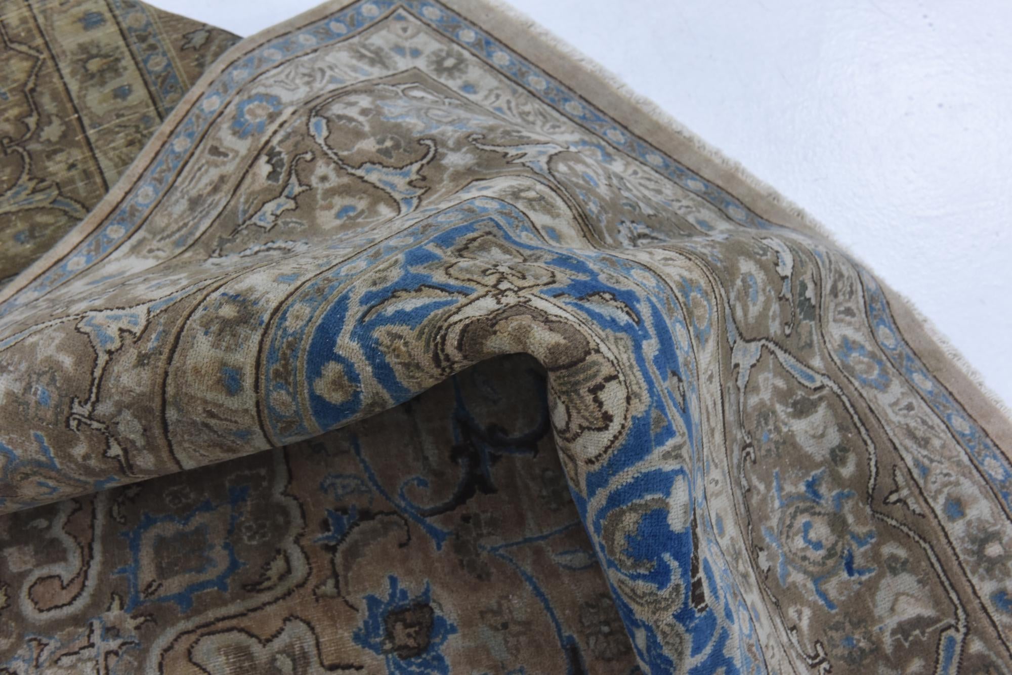 9' 7 x 12' 7 Hand Knotted Ultra Vintage Persian Wool Rug