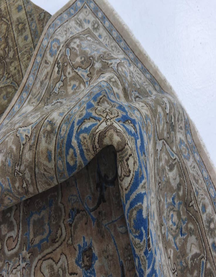 Detail image of 9' 7 x 12' 7  Hand Knotted Ultra Vintage Persian Wool Rug