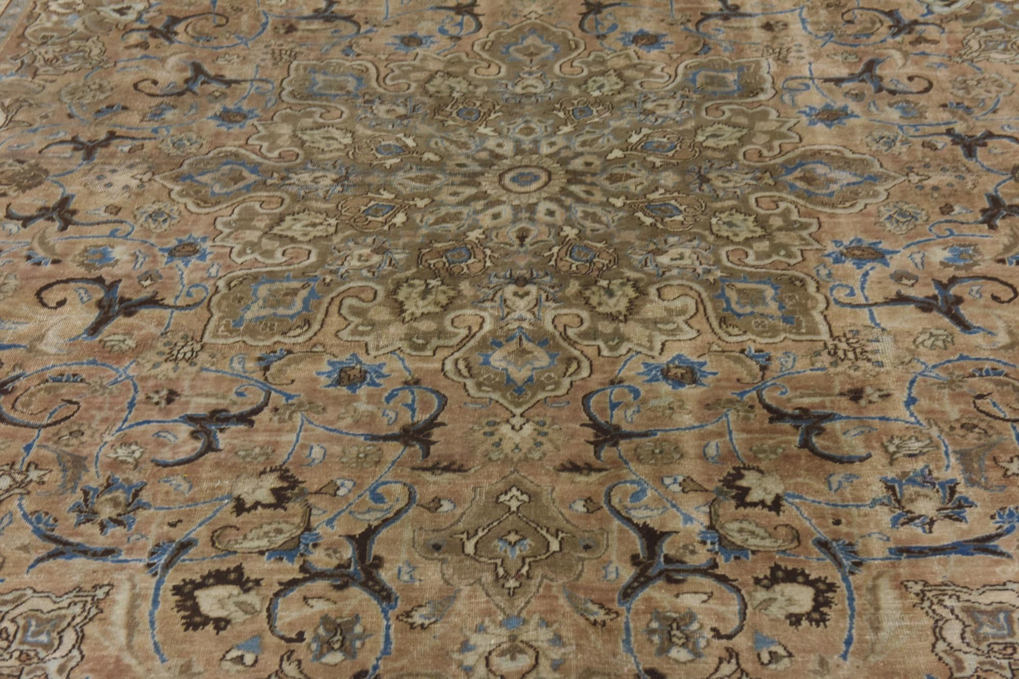 9' 7 x 12' 7 Hand Knotted Ultra Vintage Persian Wool Rug