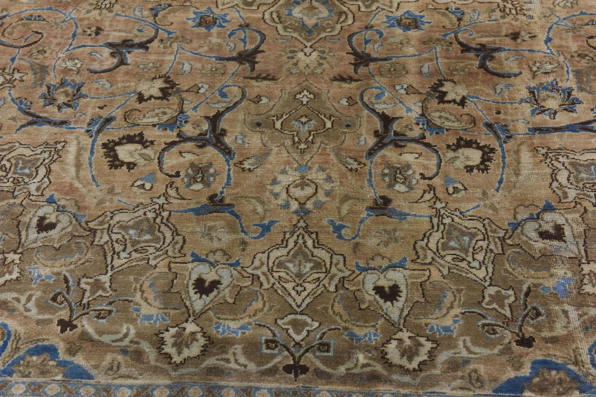 9' 7 x 12' 7 Hand Knotted Ultra Vintage Persian Wool Rug