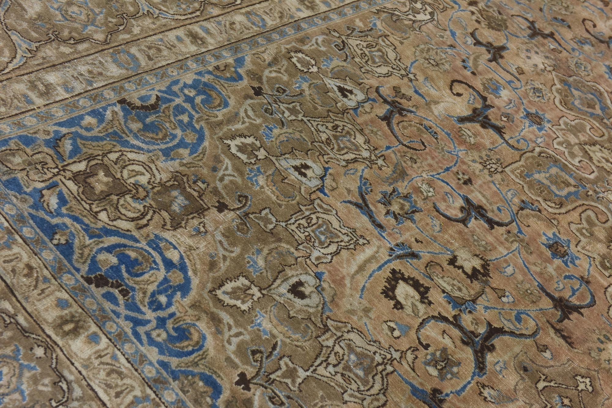 9' 7 x 12' 7 Hand Knotted Ultra Vintage Persian Wool Rug
