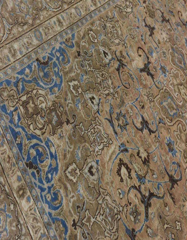 Detail image of 9' 7 x 12' 7  Hand Knotted Ultra Vintage Persian Wool Rug